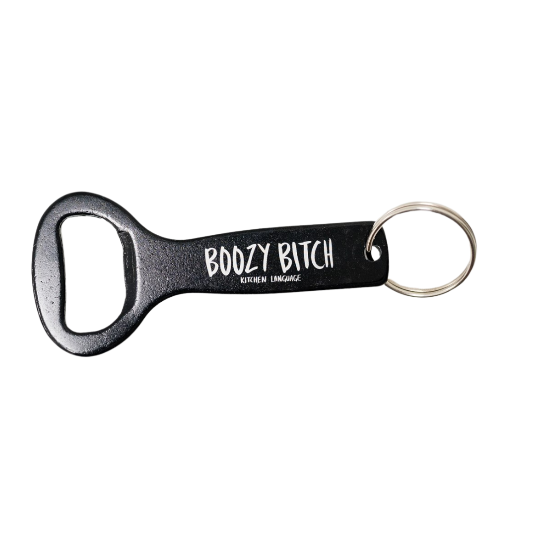 Boozy bitch keyring bottle opener