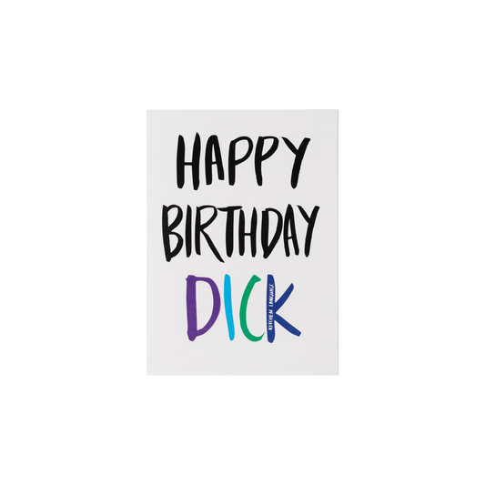 Happy Birthday Dick greeting card