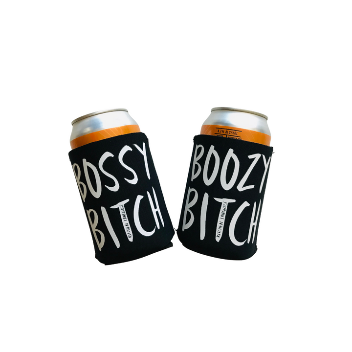 Funny stubby holder bossy boozy bitch